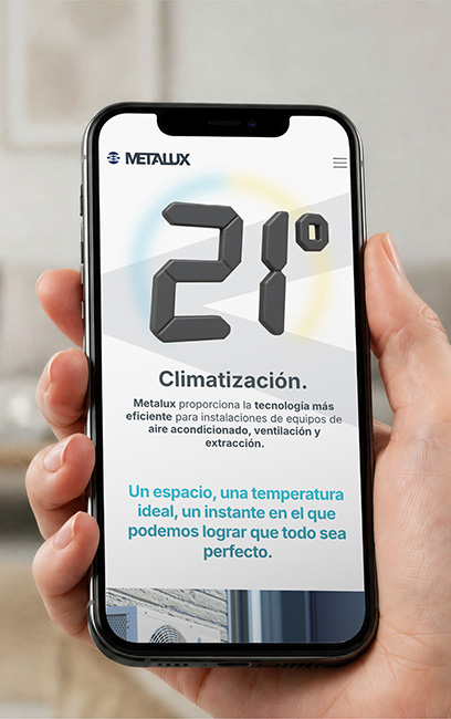 Diseño y desarrollo webpara METALUX.es